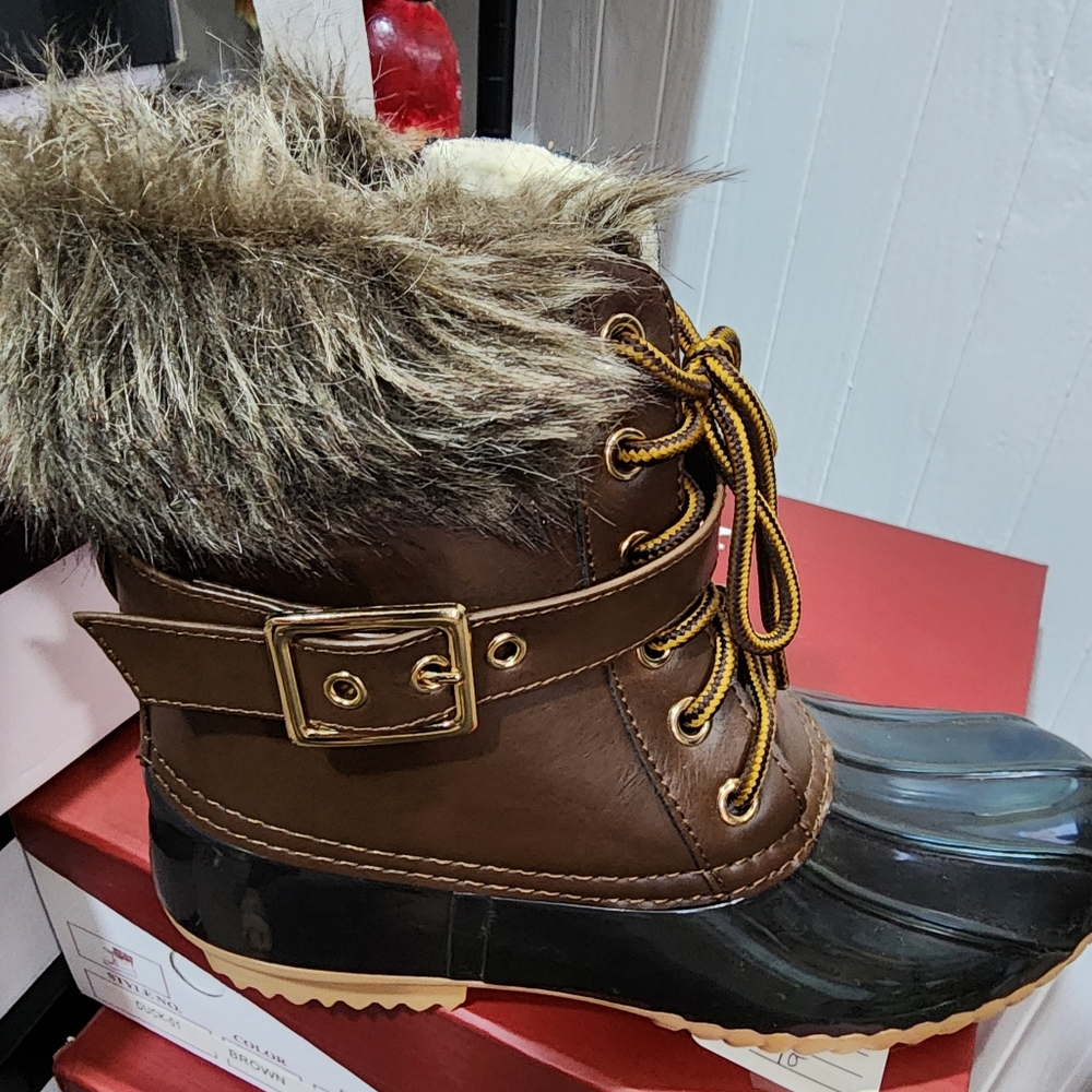 Fur Duck Boot